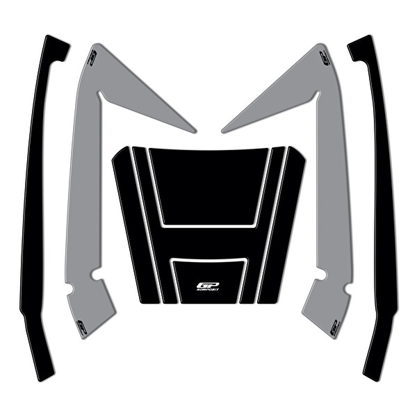 GP Kompozit Honda Forza 250 2018-2025 Uyumlu Çanta Pad Seti Nardo Gri