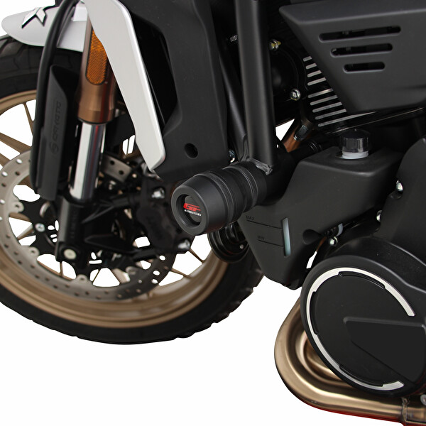 GP Kompozit CF Moto 700 CL-X 2022-2024 Uyumlu Motor Koruma Takozu Siyah