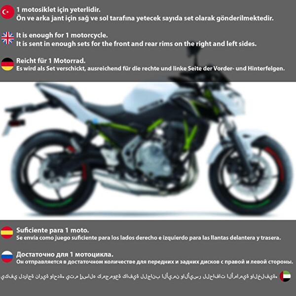 Çınar Extreme Italy Design Yeşil-Beyaz-Kırmızı İtalyan Jant Şeridi Sticker