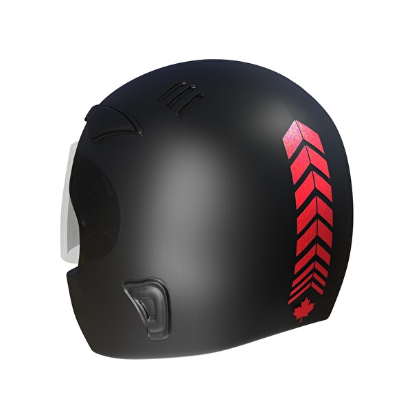 Çınar Extreme Reflektif Kırmızı İç Dış Jant Şeridi Kask ve Çamurluk Moto Rider 4'lü Sticker Seti