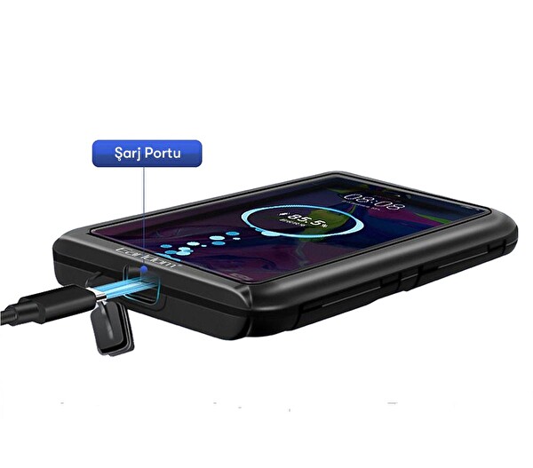 Earldom EH139 Motosiklet İçin Su Geçirmez Ayarlanabilir Telefon Tutucu