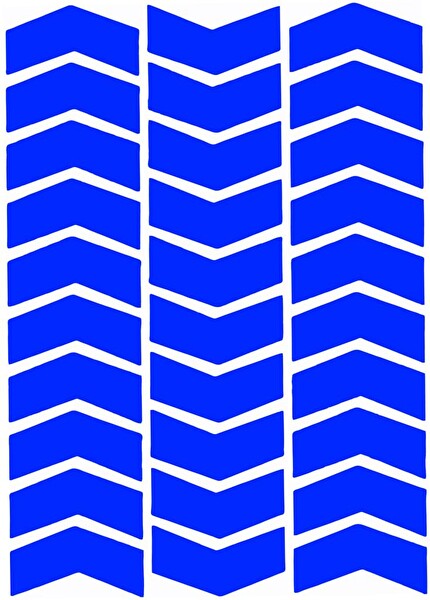 Çınar Extreme Ok Şeklinde Reflektif Mavi Sticker