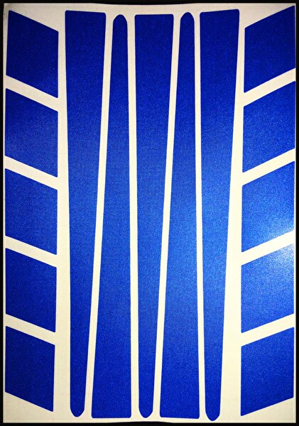 Çınar Extreme Şerit Şeklinde Reflektif Mavi Sticker