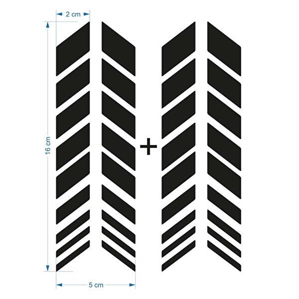 Çınar Extreme 2 Adet Sport Kask, Araba Ayna Reflektif Kırmızı Kask Sticker