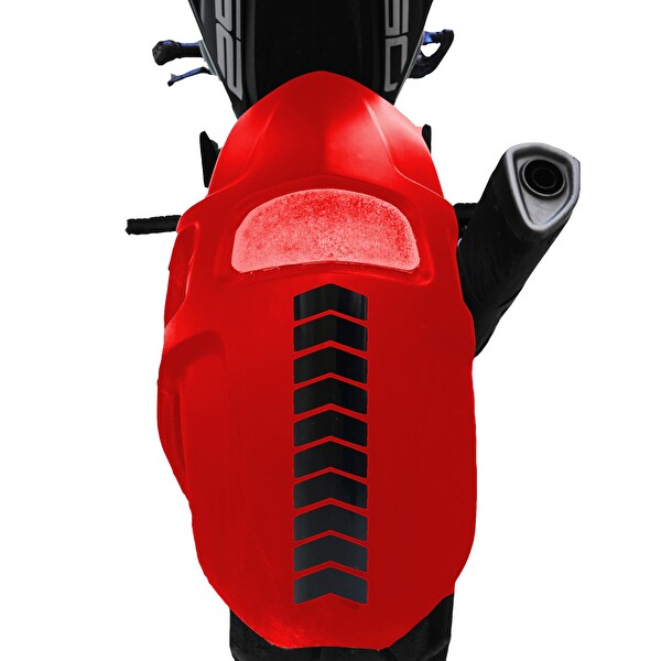 Çınar Extreme Ok Tasarımlı Jet Siyah Çamurluk Kask Sticker