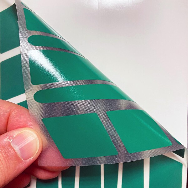 Çınar Extreme Şerit Tasarımlı Orman Yeşili Motosiklet Kask Sticker