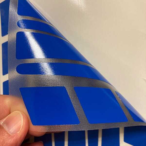 Çınar Extreme Şerit Tasarımlı Azur Mavi Motosiklet Kask Sticker