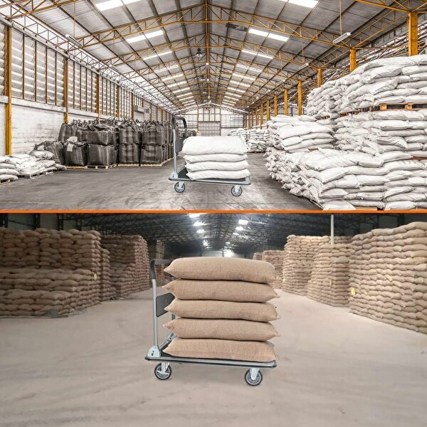 Duffmart PR2190 Pro Katlanır Platform 4 Tekerlekli Paket Taşıma Arabası 150 KG