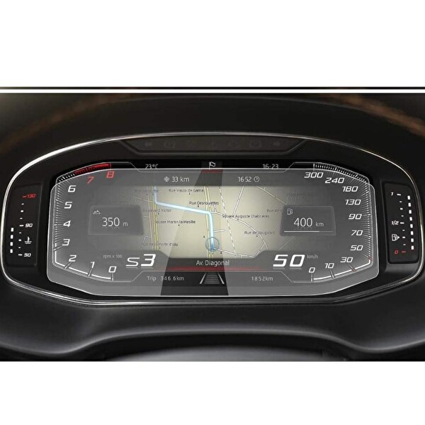 Engo Seat Leon 10.25 inç Mat Ekran Koruyucu Dijital Gösterge