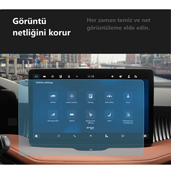 Engo Skoda Kodiaq 13 inç Ekran Koruyucu Multimedya Navigasyon