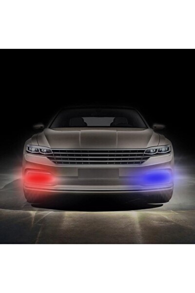 Mega Oto Market Gündüz Ledi Kumandalı 7 Modlu Kırmızı-Mavi