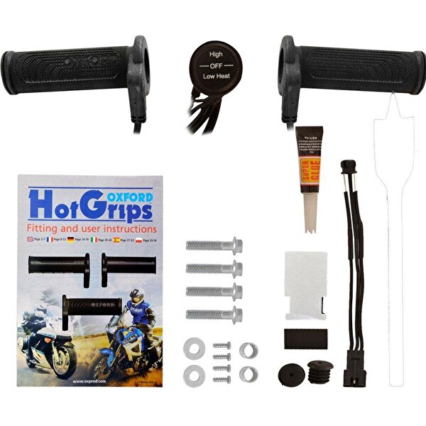 Oxford Motosiklet HotGrips Essential Scooter Elcik Isıtma OF772