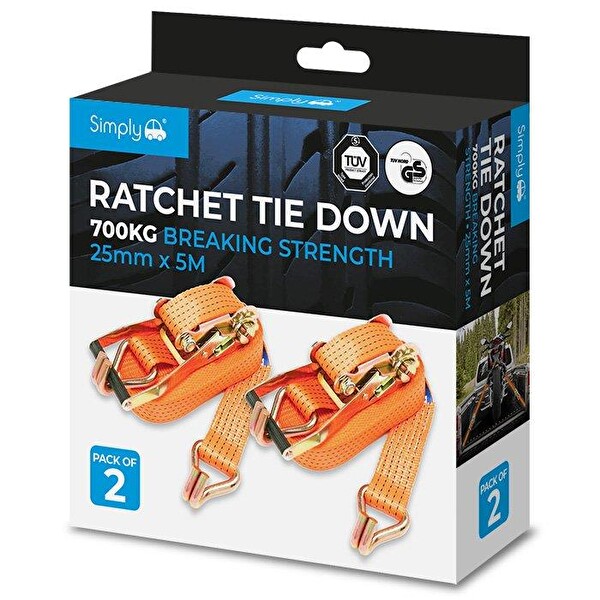 Simply Brands Circir Baglama Kayışı - Halat 2 Adet 700 KG 25 MM x 5 M