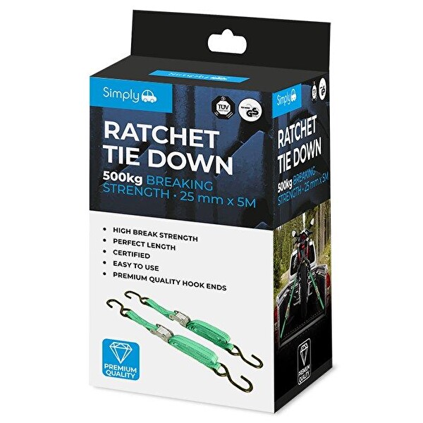 Simply Brands Circir Baglama Kayışı Halat 2 Adet 500 KG 25 MM x 5 M