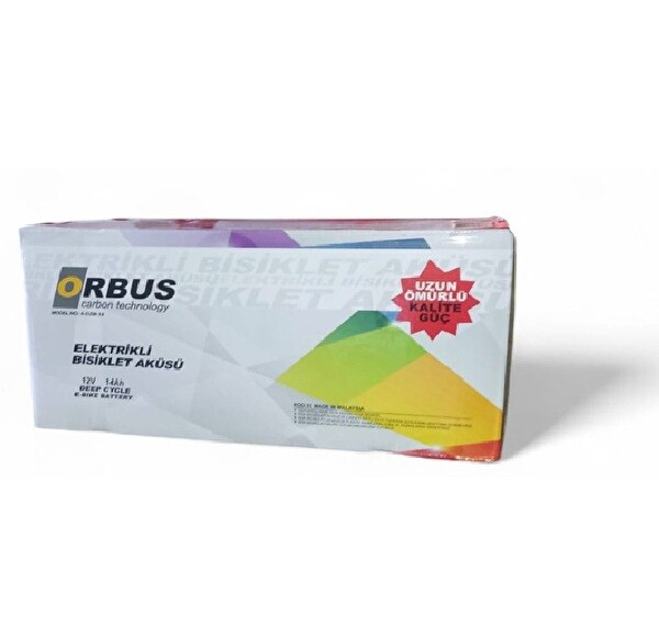 Orbus 12 V 14 Amper Deep Cycle - Derin Döngülü 150x97x95 Elekrikli Bisiklet Aküsü