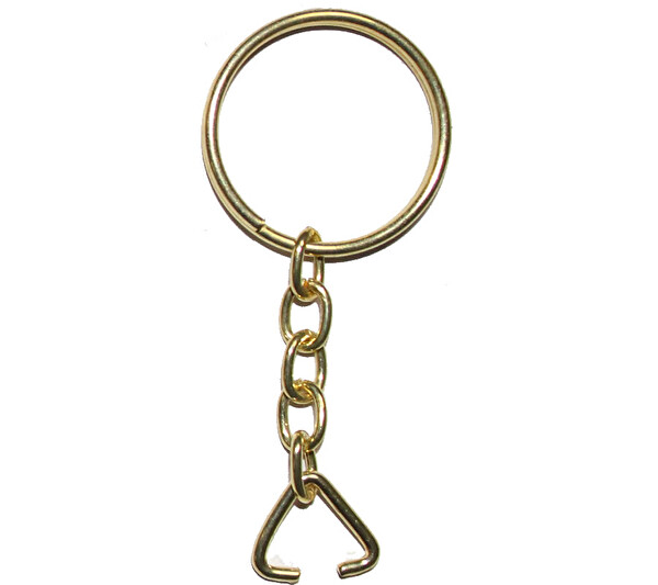 Evimdeyokyok Anahtarlık Halkası Halka Zincir Üçgen 24 MM Altın Sarı 1000 Adet