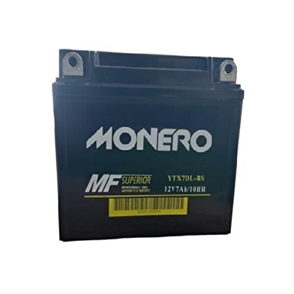 Monero 12V 7Ah 113x70x132 MM Yüksek Motosiklet Aküsü - 2024 Üretim