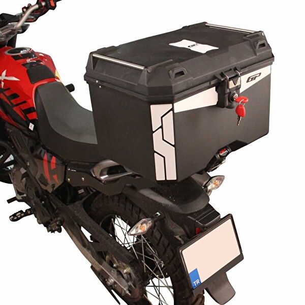 GP Kompozit Universal 45 LT Plastik Motosiklet Çantası Siyah