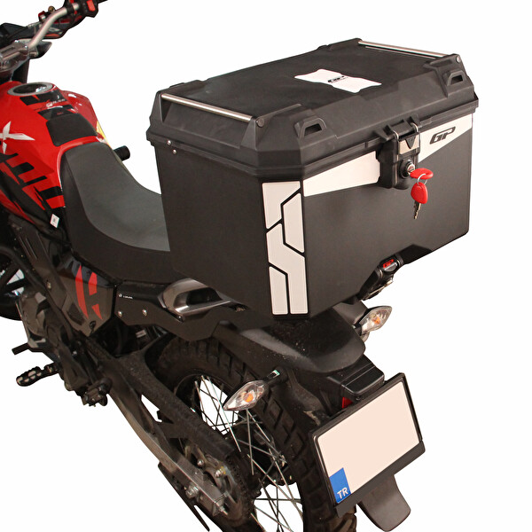 GP Kompozit Universal 45 LT Plastik Motosiklet Çantası Siyah
