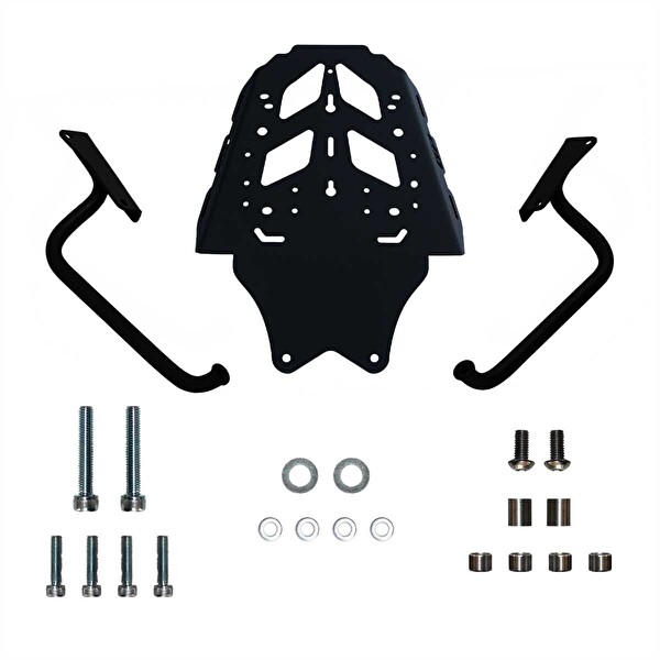 GP Kompozit KTM 250 - 390 Adventure 2020-2024 Uyumlu Arka Çanta Demiri Siyah