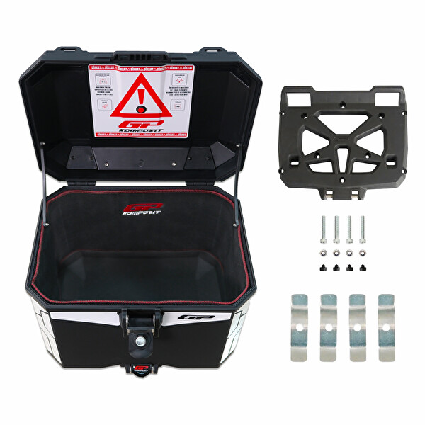 GP Kompozit Universal 33 LT Plastik Motosiklet Çantası Siyah