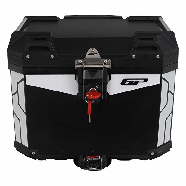 GP Kompozit Universal 37 LT Alüminyum Motosiklet Çantası Siyah
