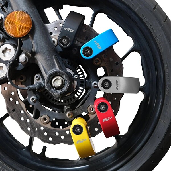 GP Kompozit DSK004 Universal Alarmlı Motosiklet Disk Kilidi Sarı
