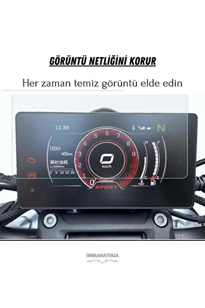 Uniqanatolia Cf Moto 250 NK Yeni Kasa Dijital Gösterge Uyumlu Nano Ekran Koruyucu 2023 2024