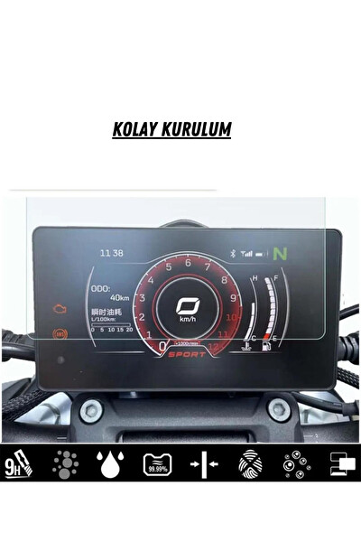 Uniqanatolia Cf Moto 250 NK Yeni Kasa Dijital Gösterge Uyumlu Nano Ekran Koruyucu 2023 2024