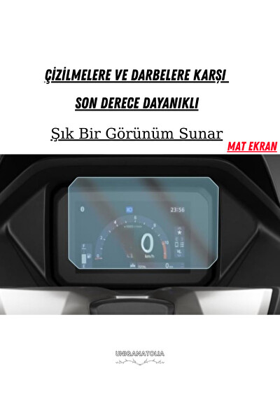 Uniqanatolia Honda Pcx DX 2025 Dijital Gösterge Uyumlu Mat Ekran Koruyucu
