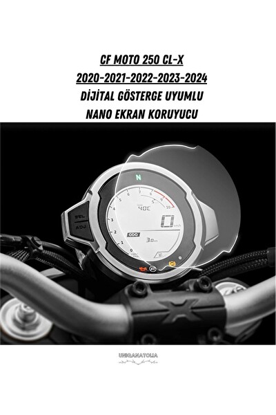 Uniqanatolia Cf Moto 250 Cl-X 2020 2021 2022 2023 2024 Dijital Gösterge Uyumlu Nano Ekran Koruyucu
