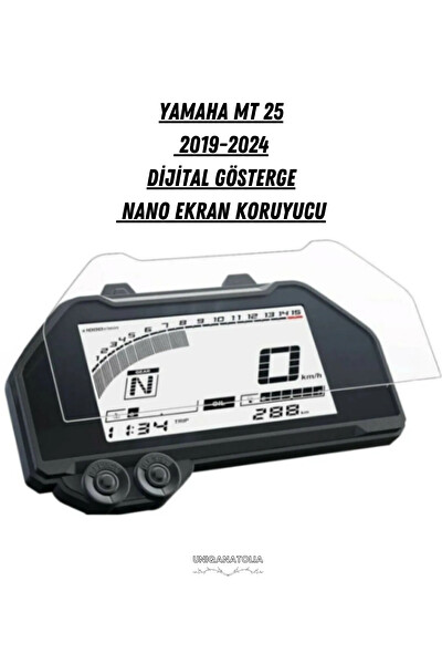 Uniqanatolia Yamaha Mt 25 Dijital Gösterge Nano Ekran Koruyucu 2019 2024 Uyumlu