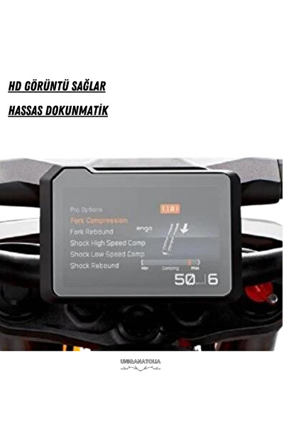 Uniqanatolia Ktm 390 Duke 5 inç 2024 Dijital Gösterge Uyumlu Nano Ekran Koruyucu