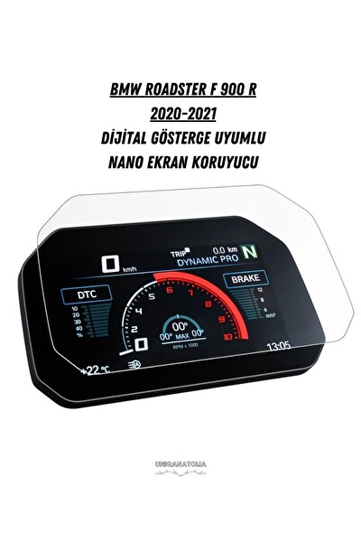 Uniqanatolia BMW Roadster F 900 R 2020 2021 Dijital Gösterge Uyumlu Nano Ekran Koruyucu