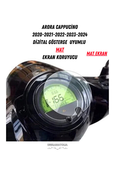 Uniqanatolia Arora Cappucino 2020-2024 Dijital Gösterge Uyumlu Mat Ekran Koruyucu