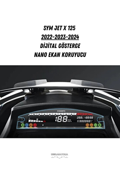 Uniqanatolia Sym Jet x 125 2022 2023 2024 Dijital Gösterge Uyumlu Nano Ekran Koruyucu