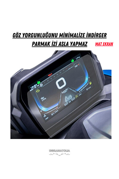 Uniqanatolia Voge 525 DSX 2023-2024 Dijital Gösterge Uyumlu Mat Ekran Koruyucu