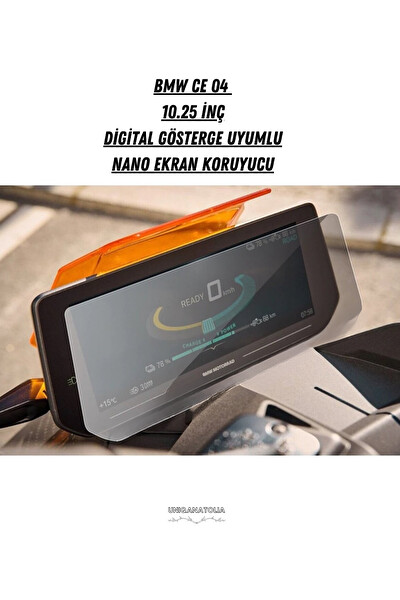 Uniqanatolia BMW CE 04 Motosiklet 10.25 inç Dijital Gösterge Uyumlu Nano Ekran Koruyucu