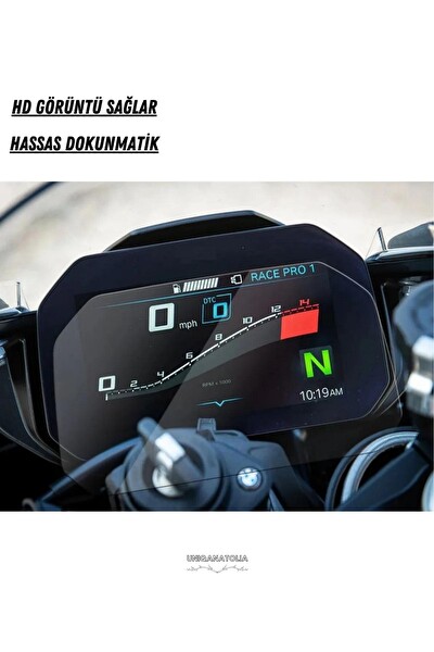 Uniqanatolia BMW M 1000 R 2020 2021 2022 2023 2024 Dijital Gösterge Uyumlu Nano Ekran Koruyucu
