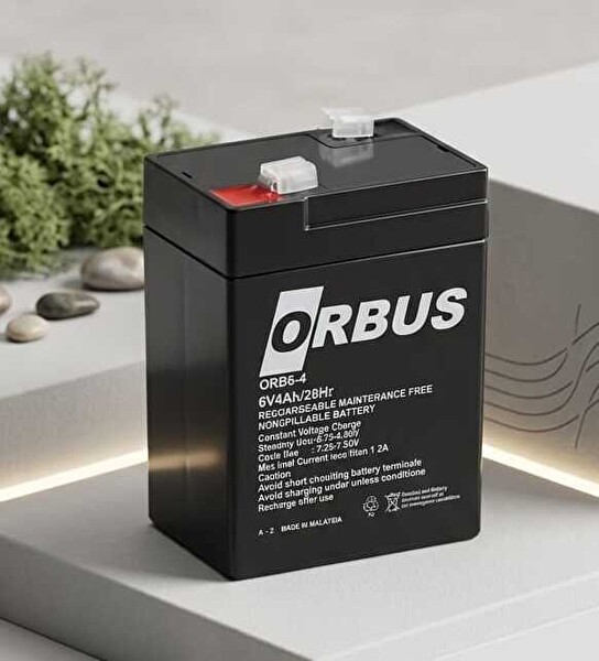 Orbus 6V 4Ah AGM Akü 150x48x101 MM