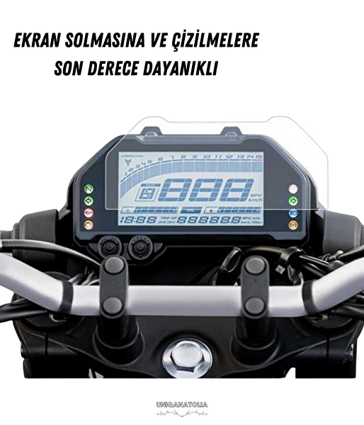 Uniqanatolia Yamaha MT-25 2025-2026 Dijital Gösterge Uyumlu Nano Ekran Koruyucu