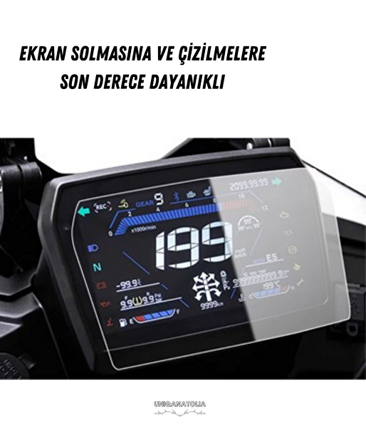 Uniqanatolia Voge 525 DSX 2025-2026 Dijital Gösterge Uyumlu Nano Ekran Koruyucu