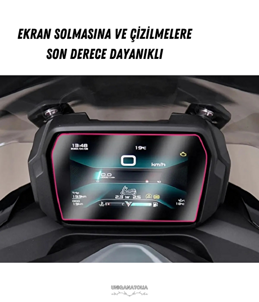 Uniqanatolia VOGE SR3 2025-2026 Dijital Gösterge Uyumlu Nano Ekran Koruyucu