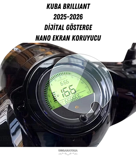 Uniqanatolia Kuba Brilliant 2025-2026 Dijital Gösterge Uyumlu Nano Ekran Koruyucu