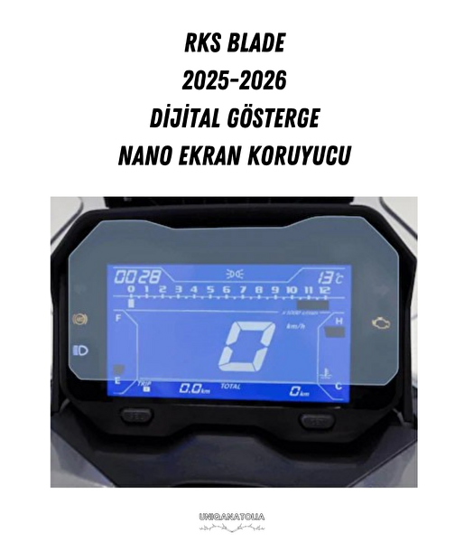Uniqanatolia RKS BLADE 2025-2026 Dijital Gösterge Uyumlu Nano Ekran Koruyucu