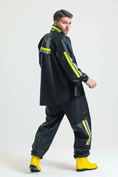 T-Rain Motorcu Kurye Yağmurluğu Su Geçirmez - L