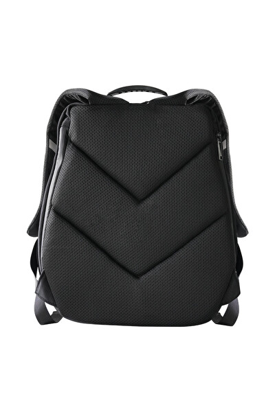 Zampago Sert Kasa USB Şarj Girişli LED Baykuş Gözlü Motosiklet Sırt Çantası