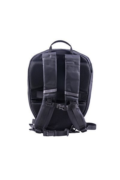 Zampago Sert Kasa USB Şarj Girişli LED Göz Maskeli Motosiklet Sırt Çantası