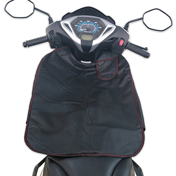 GP Kompozit Universal Reflektifli Motosiklet Diz Örtüsü Siyah