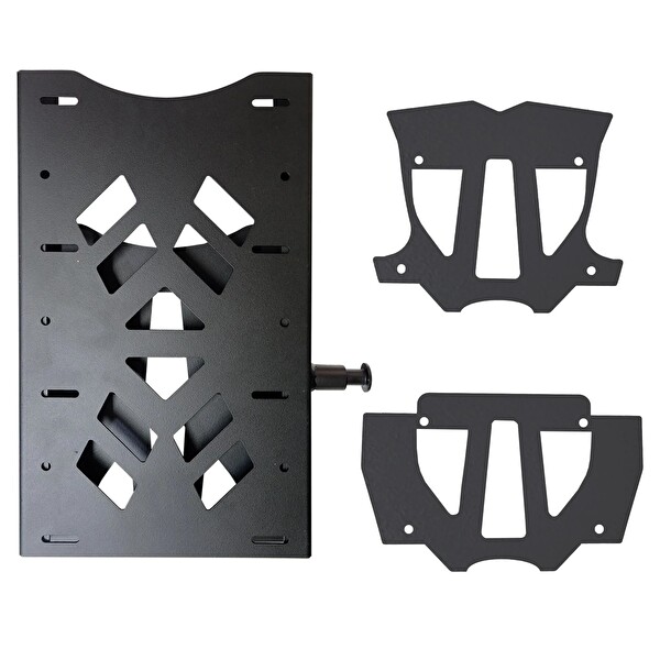GP Kompozit Yamaha NMAX 125/155 2021-2025 Uyumlu Pratik Tak-Çıkar Kızaklı 30x41x7 CM Arka Çanta Demiri Siyah